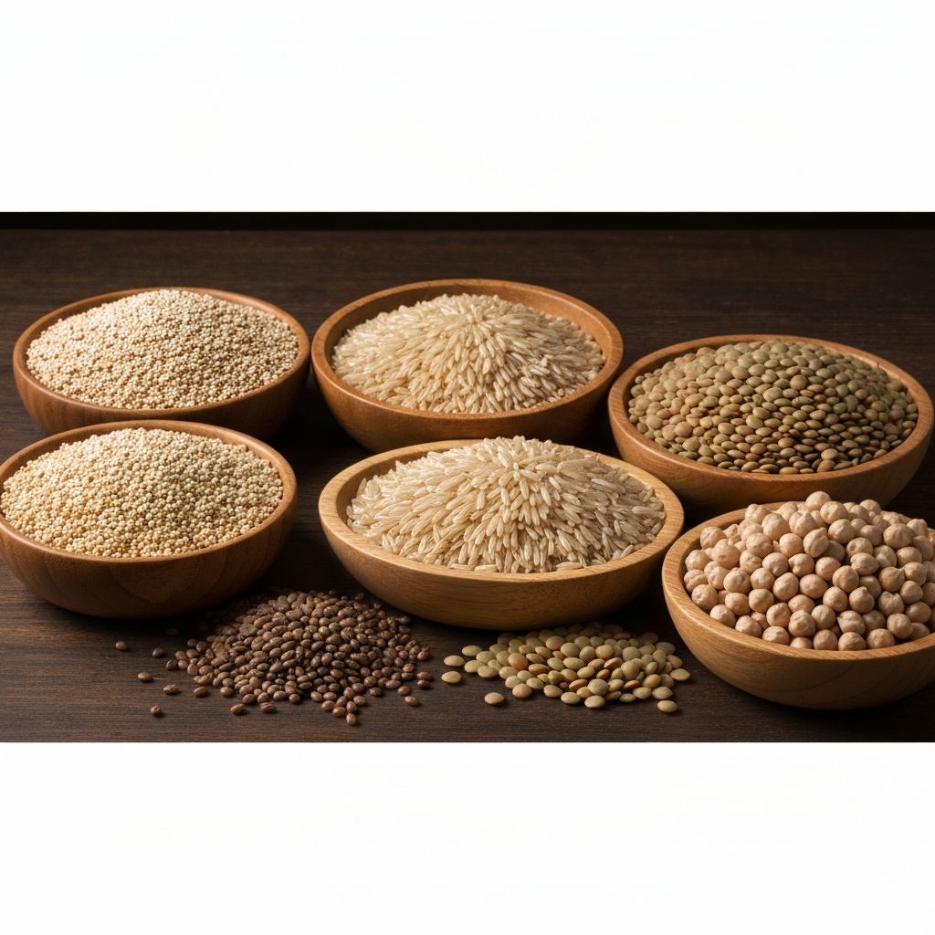 Whole grains and legumes